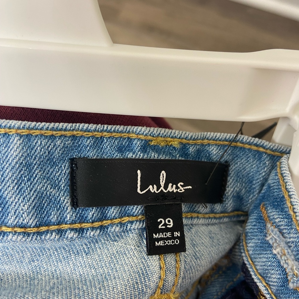 High waisted Lulu jean shorts